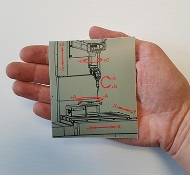 Machine Operation Decal